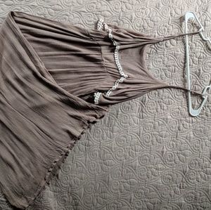 Maxi dress Papaya white detailing M